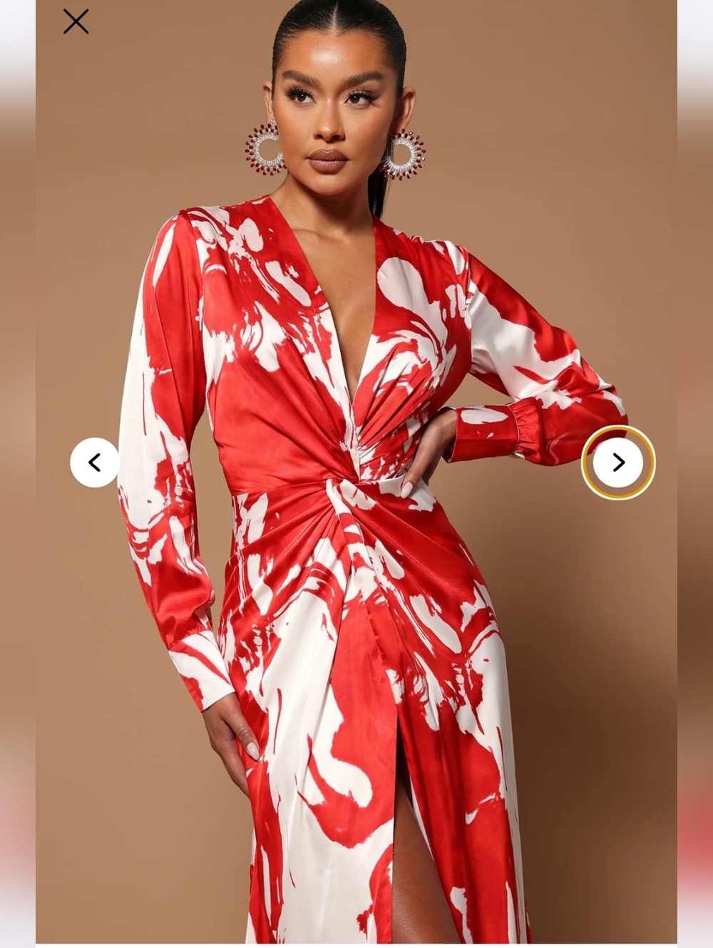 Fashion Nova NWTs Melissa Satin Maxi Dress - Picture 2 of 5
